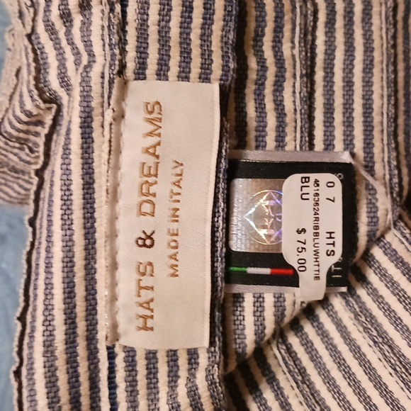 Hats & Dreams Pinstripe Hat Made in Italy- NWT - Picture 6 of 7